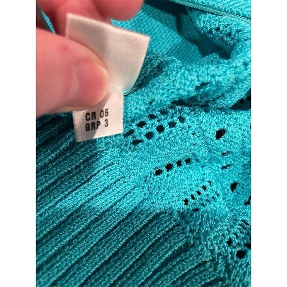 St. John Collection Women's Blue Knit Tank & Cardigan Set 2 piece Size 8 - Picture 14 of 16